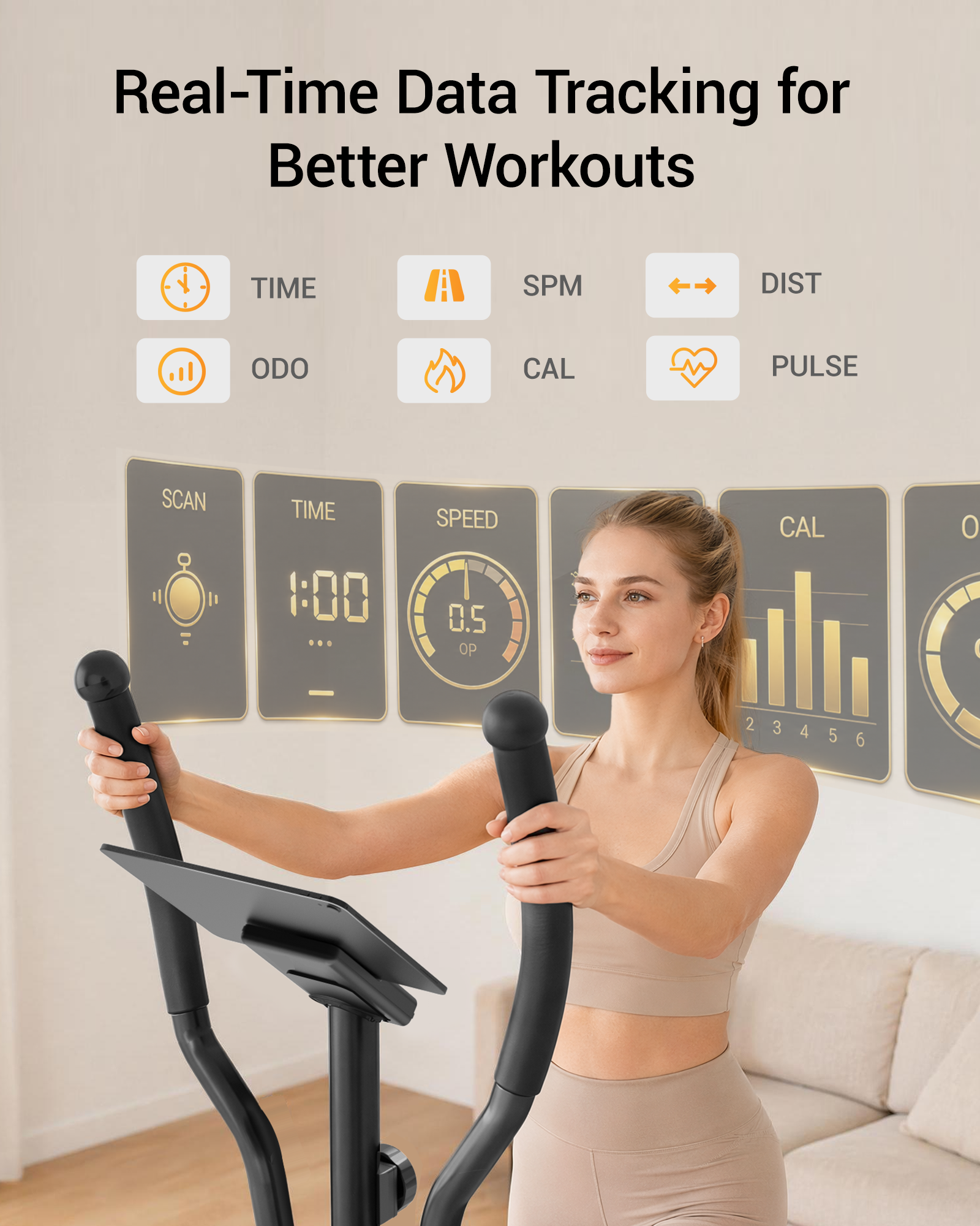 Umay ET30 Hyper-Quiet Magnetic Elliptical Machine
