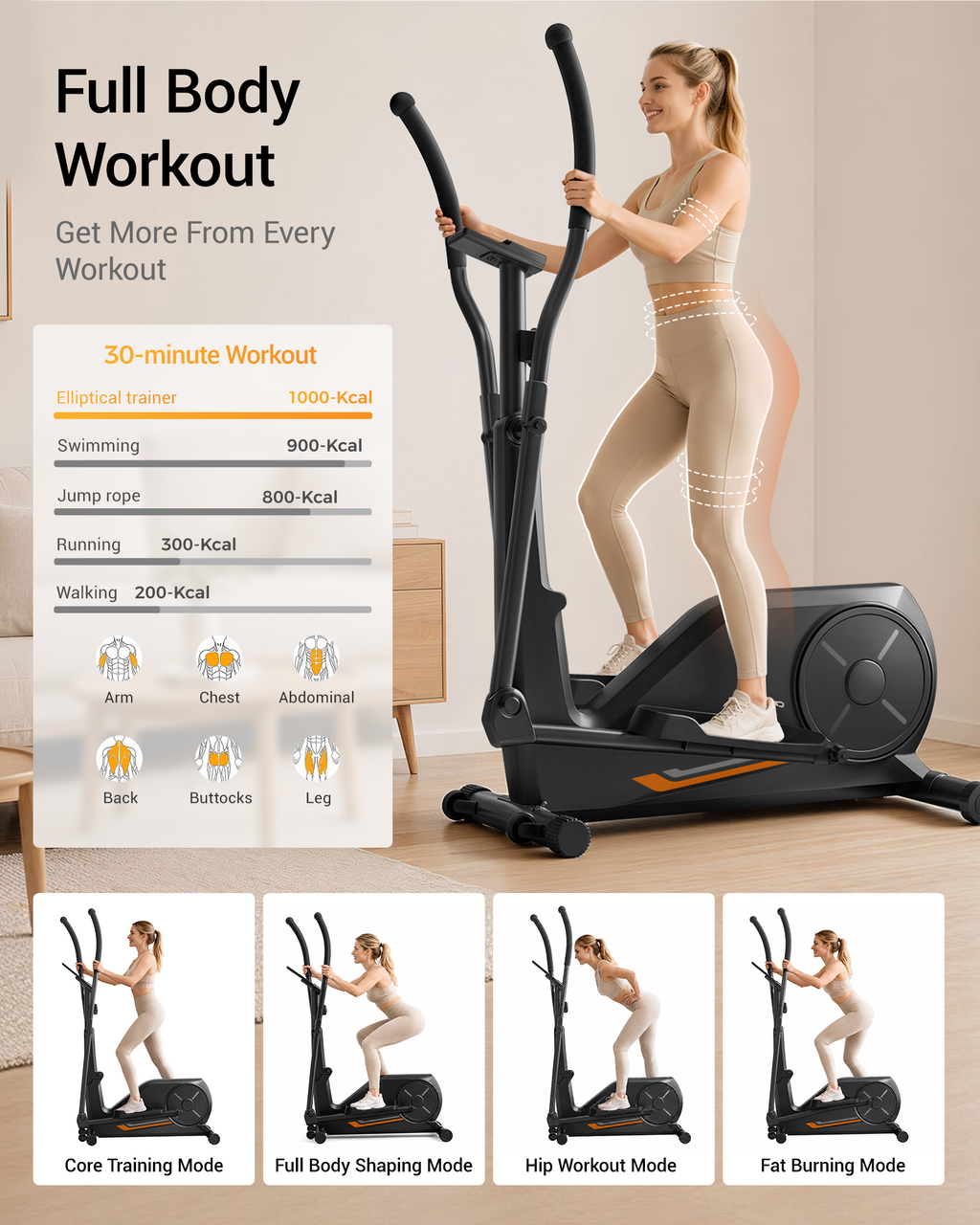 Umay ET30 Hyper-Quiet Magnetic Elliptical Machine