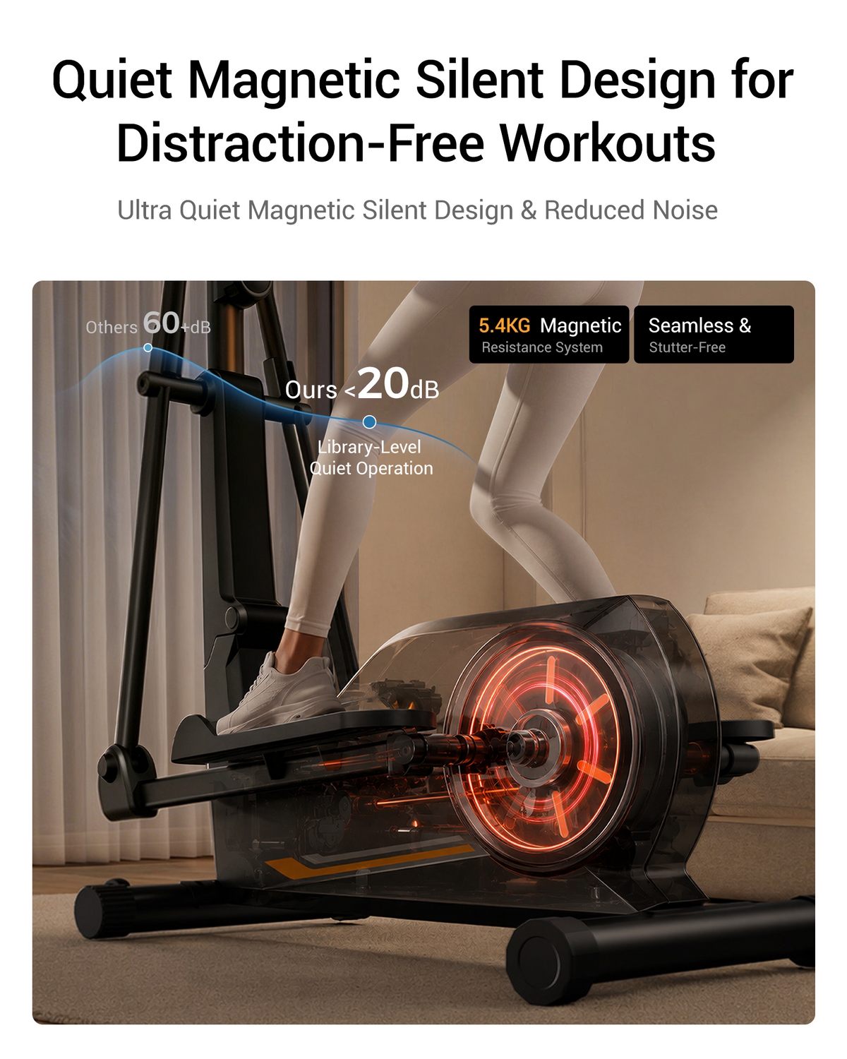 Umay ET30 Hyper-Quiet Magnetic Elliptical Machine