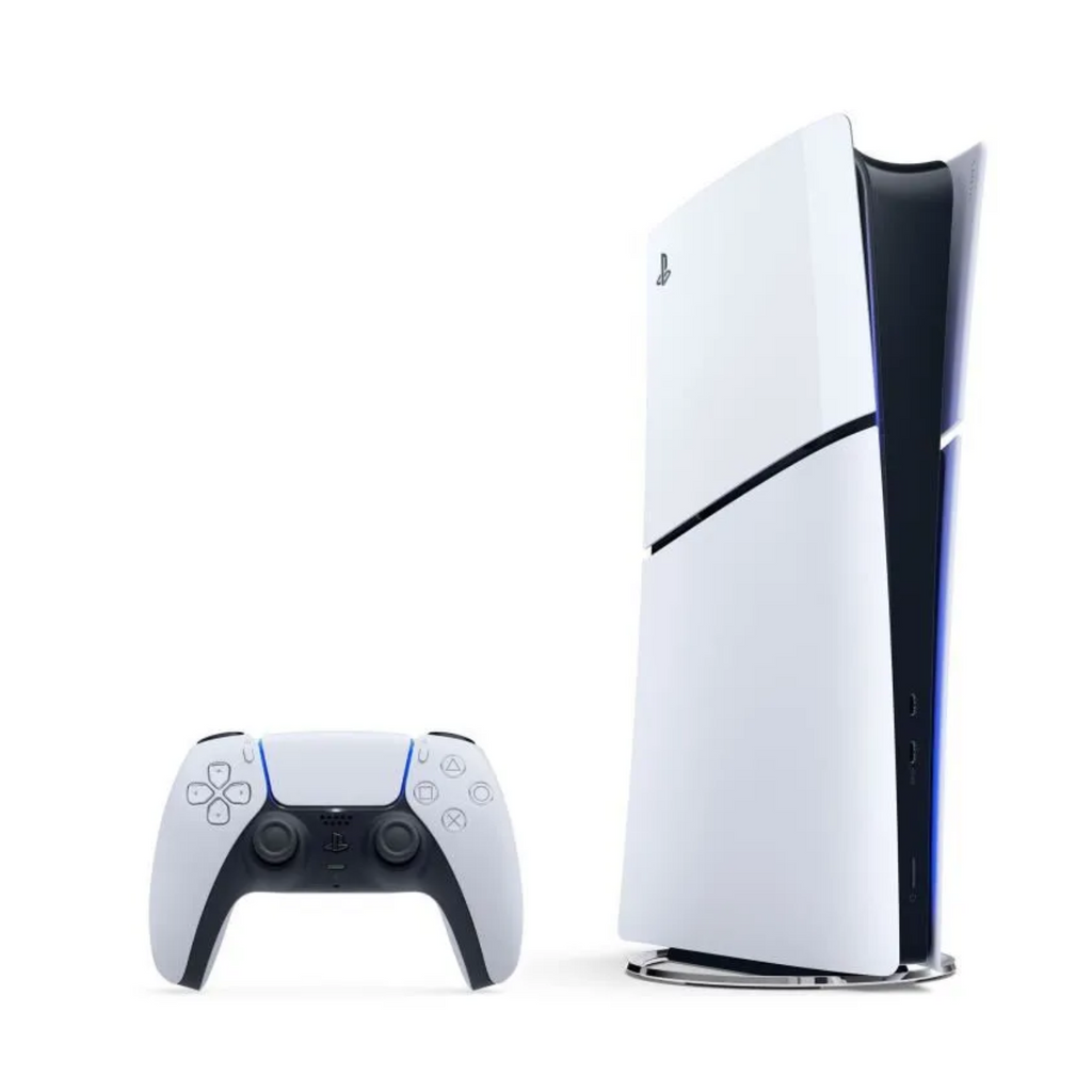 PS5 Standard Bundle: PS5 Console (Slim Model) + 2nd PS5 DualSense Wireless Controller in White