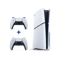 PS5 Standard Bundle: PS5 Console (Slim Model) + 2nd PS5 DualSense Wireless Controller in White