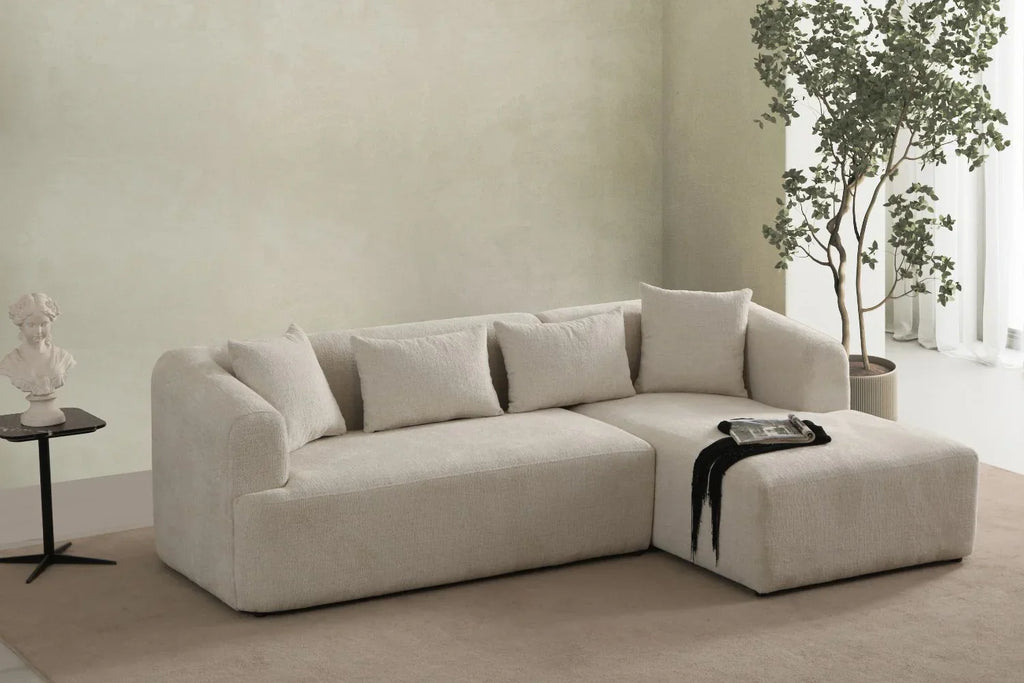 Canapé d'angle Ela chenille confortable
