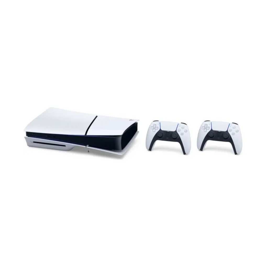 PS5 Standard Bundle: PS5 Console (Slim Model) + 2nd PS5 DualSense Wireless Controller in White