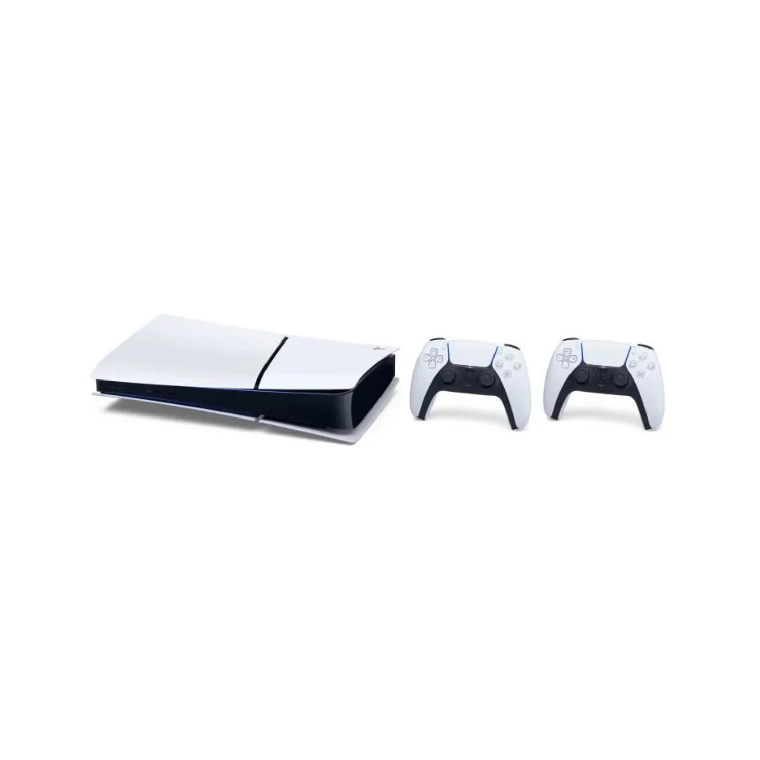 PS5 Digital Bundle: PS5 Digital Console (Slim Model) + 2nd White DualSense Wireless Controller
