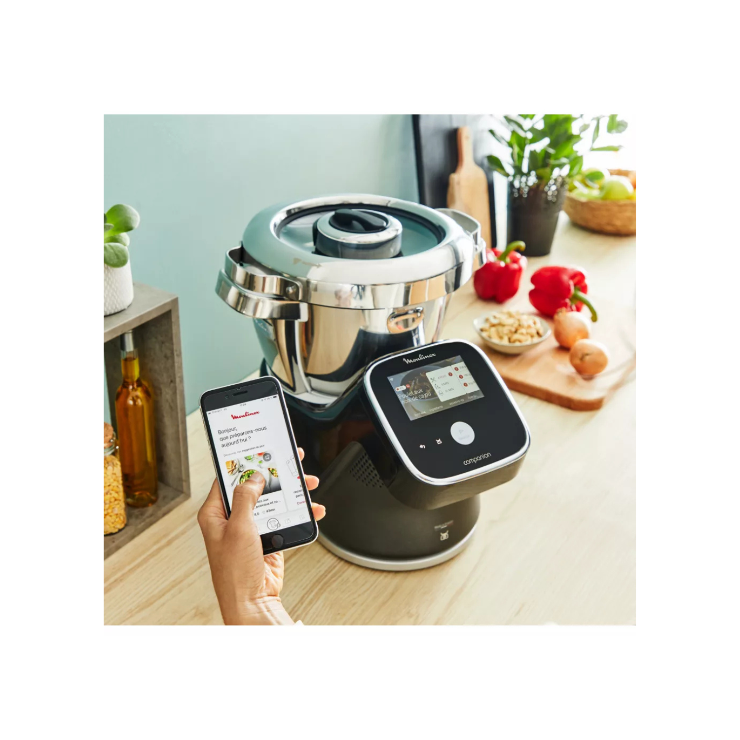 Moulinex I Companion Touch Pro Black HF93D810 Food Processor