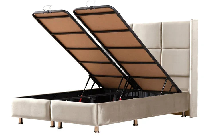 Lit Coffre Rio Velours 160x200