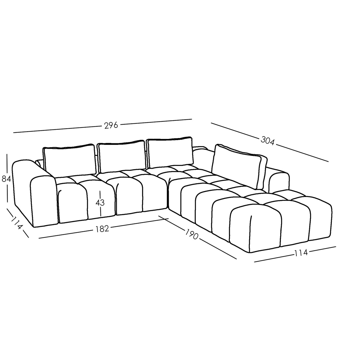 Canapé Modulable Comora