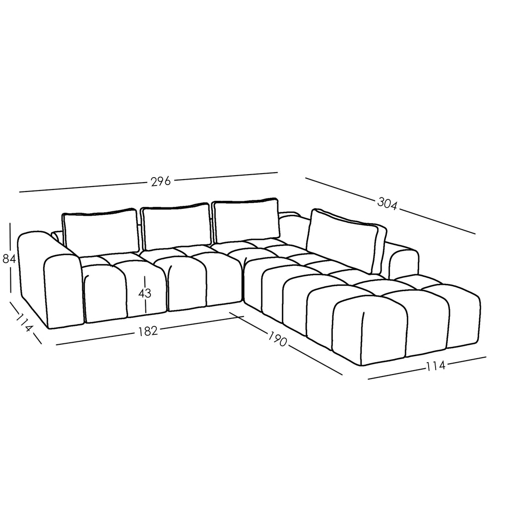 Canapé Modulaire Comora Chenille