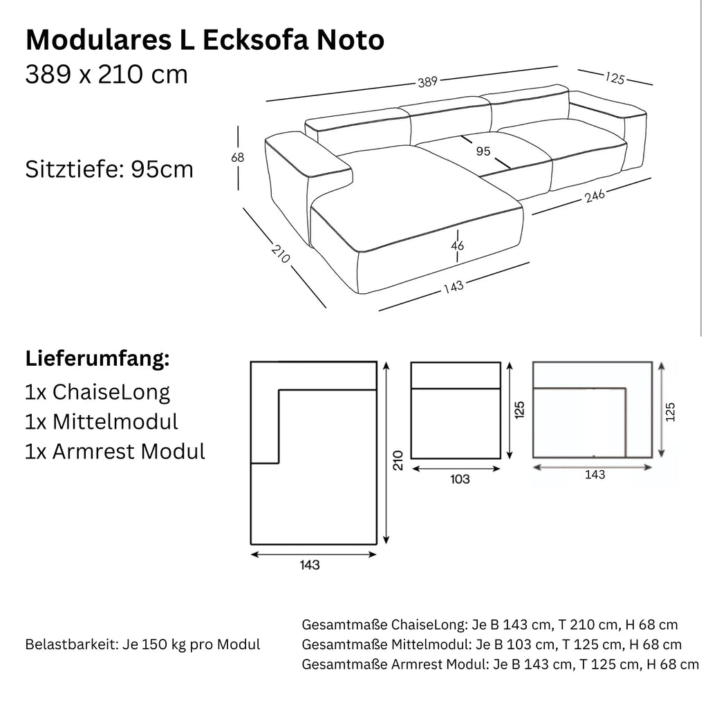 Canapé Modulaire Noto