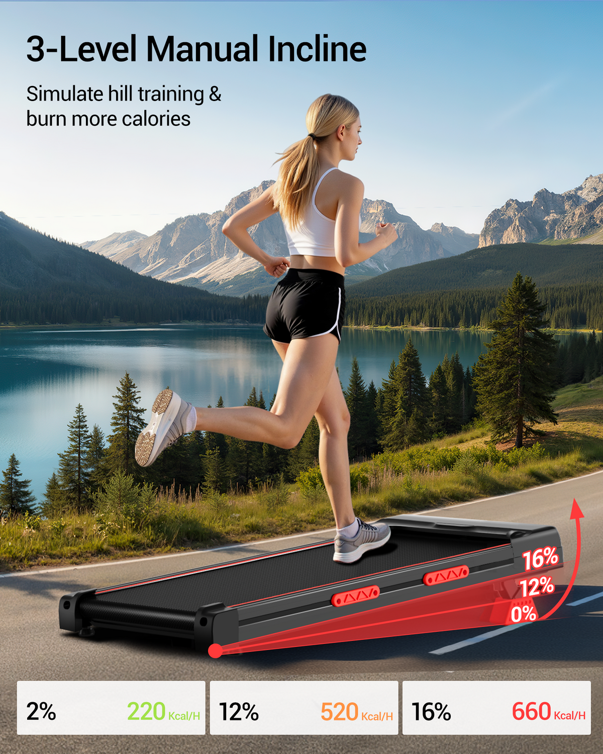 <tc>Umay X5 Tapis de Marche Sous Bureau, Inclinaison 16%, Walking Pad MAX 10 km/h</tc>