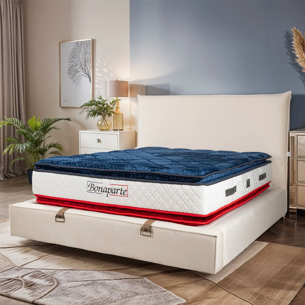 Lit Coffre Velours Flocon