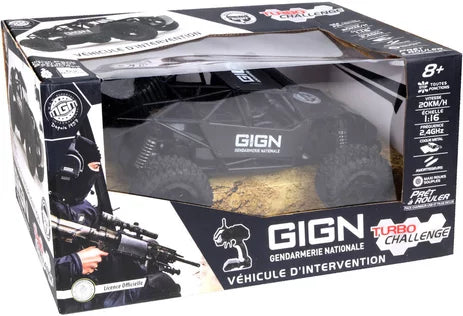 TURBO CHALLENGE - 1:16 VOITURE RADIOCOMMANDEE GIGN 20KM/H