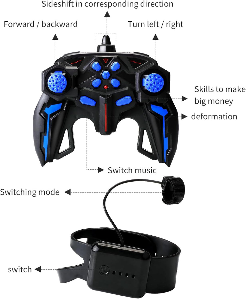 Remote Control Gesture Sensor Toy Cars