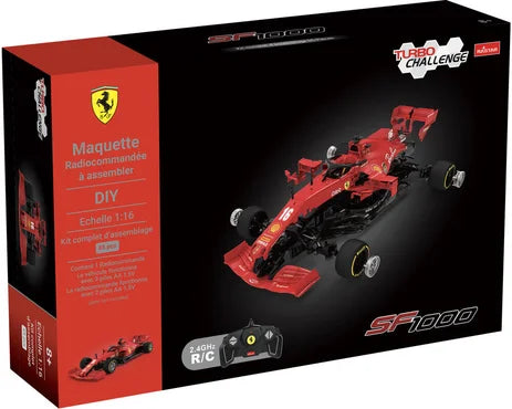 TURBO CHALLENGE - 1:16 KIT VOITURE RADIOCOMMANDEE FERRARI SF1000 - MAQUETTE A MONTER