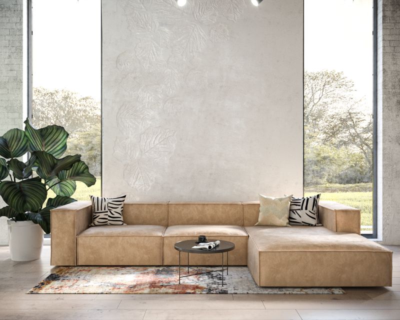 Modulaires L Canapé Sewilla Beige
