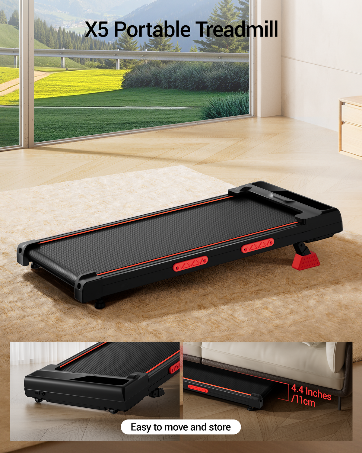 <tc>Umay X5 Tapis de Marche Sous Bureau, Inclinaison 16%, Walking Pad MAX 10 km/h</tc>