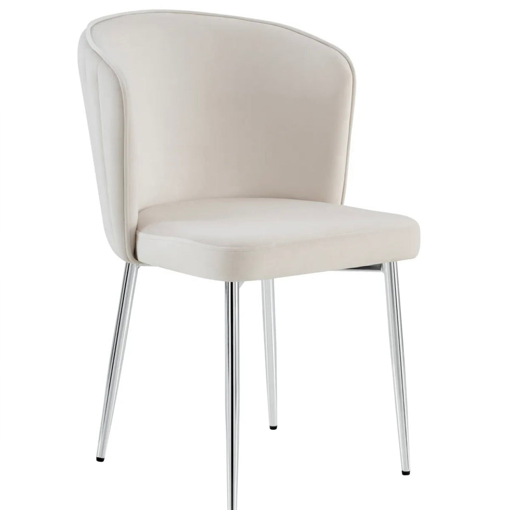 Chaise Diana Velours Noir 