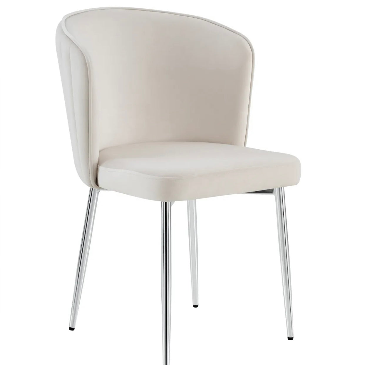 Chaise Diana Velours Noir 