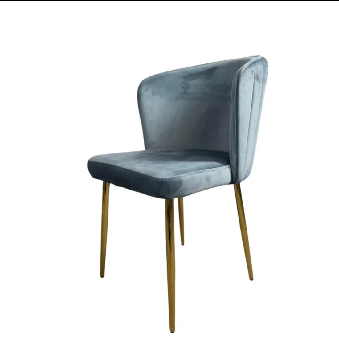 Chaise Diana Velours Noir 