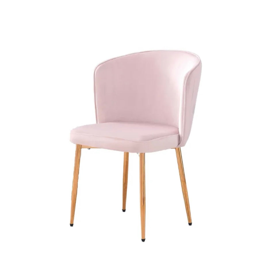 Chaise Diana Velours Noir 