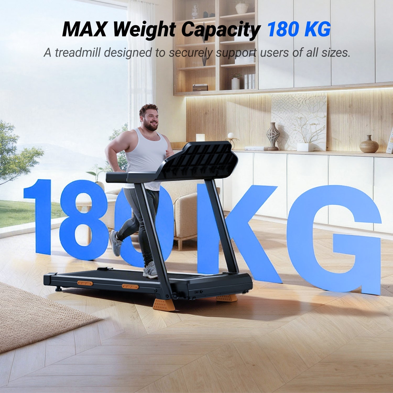 <tc>Umay SF20 Foldable Treadmill with Three Wider Screens and Stand, 15% Incline and MAX 12 km/h (New Upgrade)</tc>