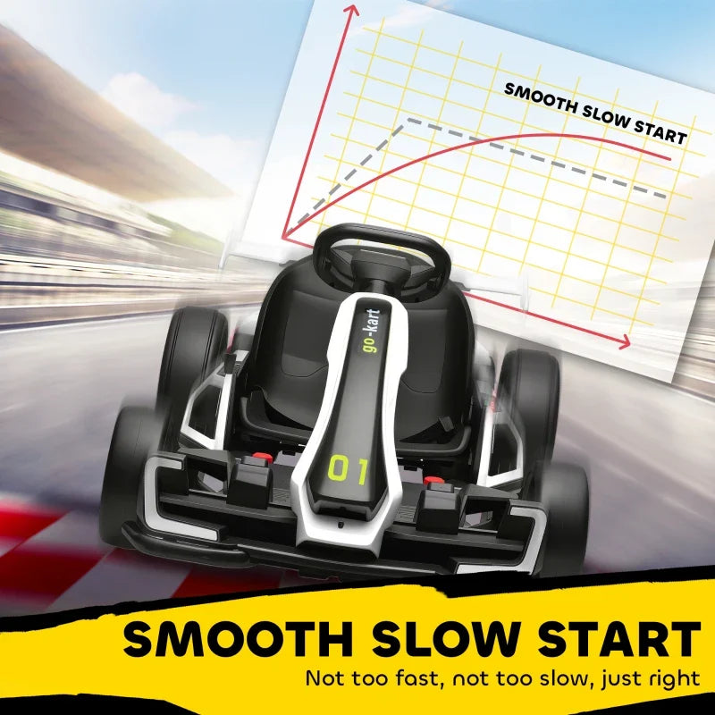 Electric Go Kart with Adjustable Seat