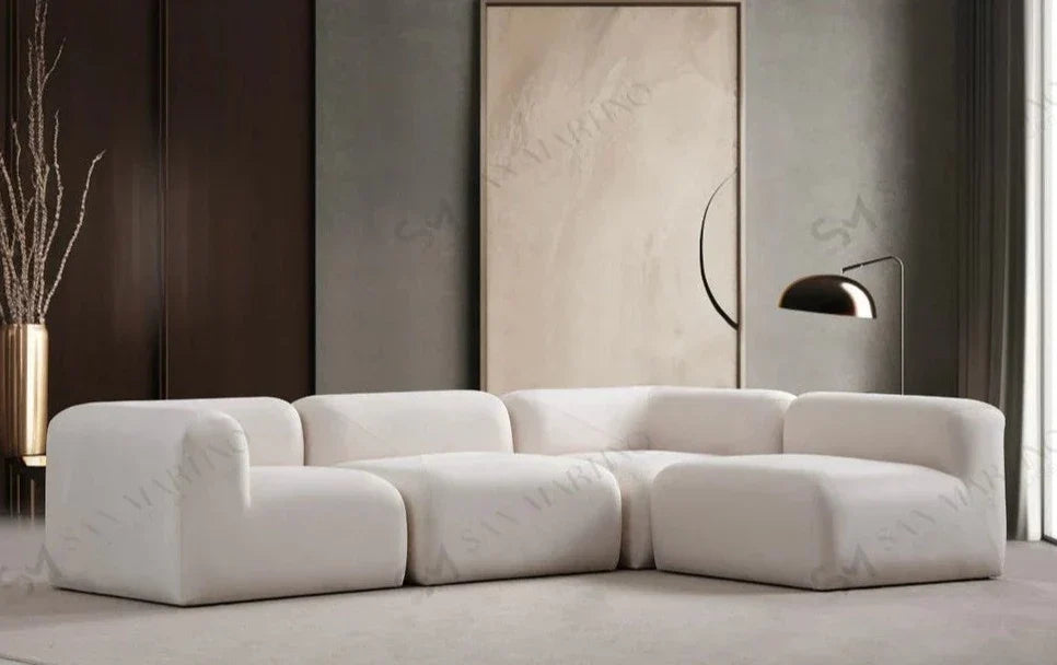 Canapé en velours chic et confortable