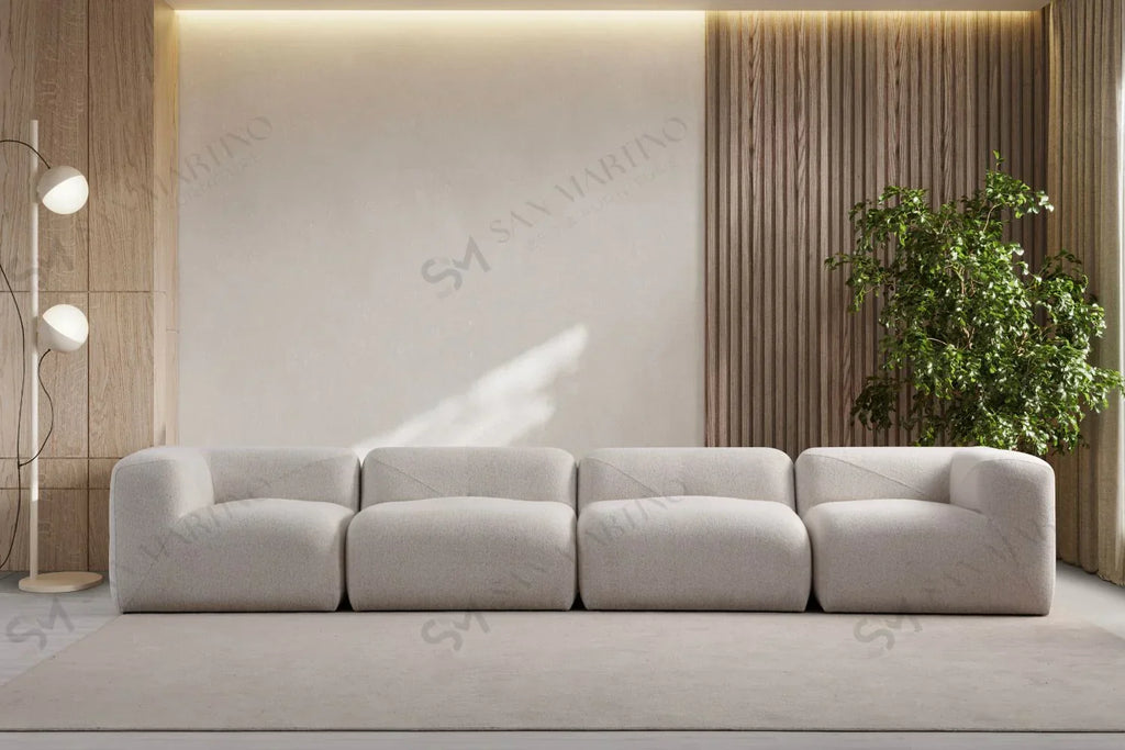 Canapé Melva Tissu Chenille Moderne