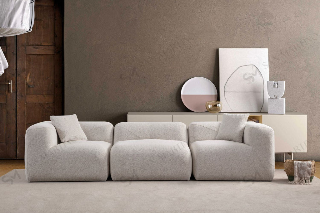 Canapé Melva Tissu Chenille Moderne