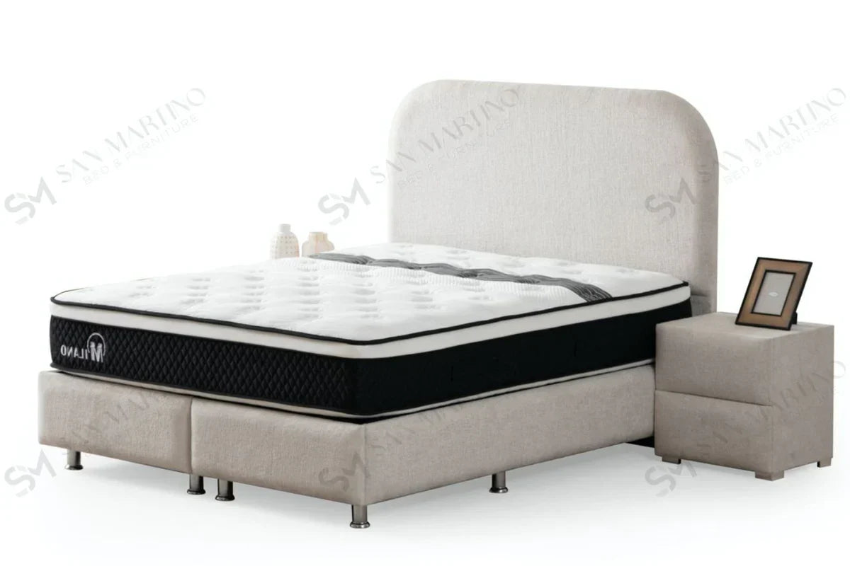 Lit Coffre Chenille Élégant