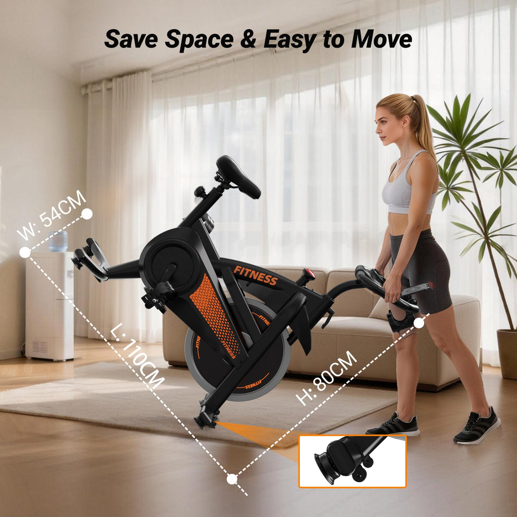 Umay CBE10 Carbon Steel Exercise Bike with 100 Levels Resistance & App