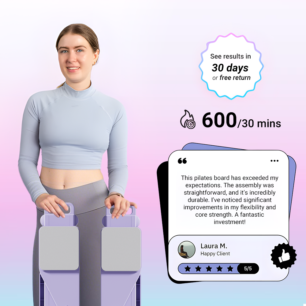 Umey Ultimate Split-Style Detachable Pilates Abdominal Board [Newly Upgraded]