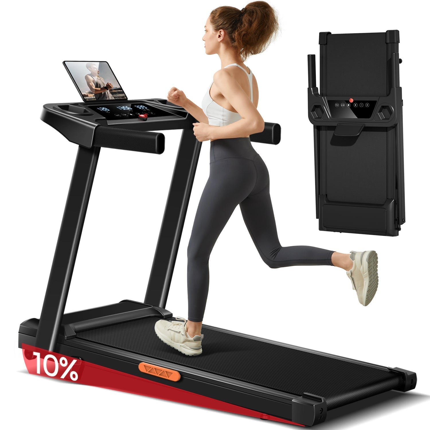 <tc>Umay SF10 Tapis de course pliable avec inclinaison de 10%/15% et vitesse maximale de 12 km/h</tc>