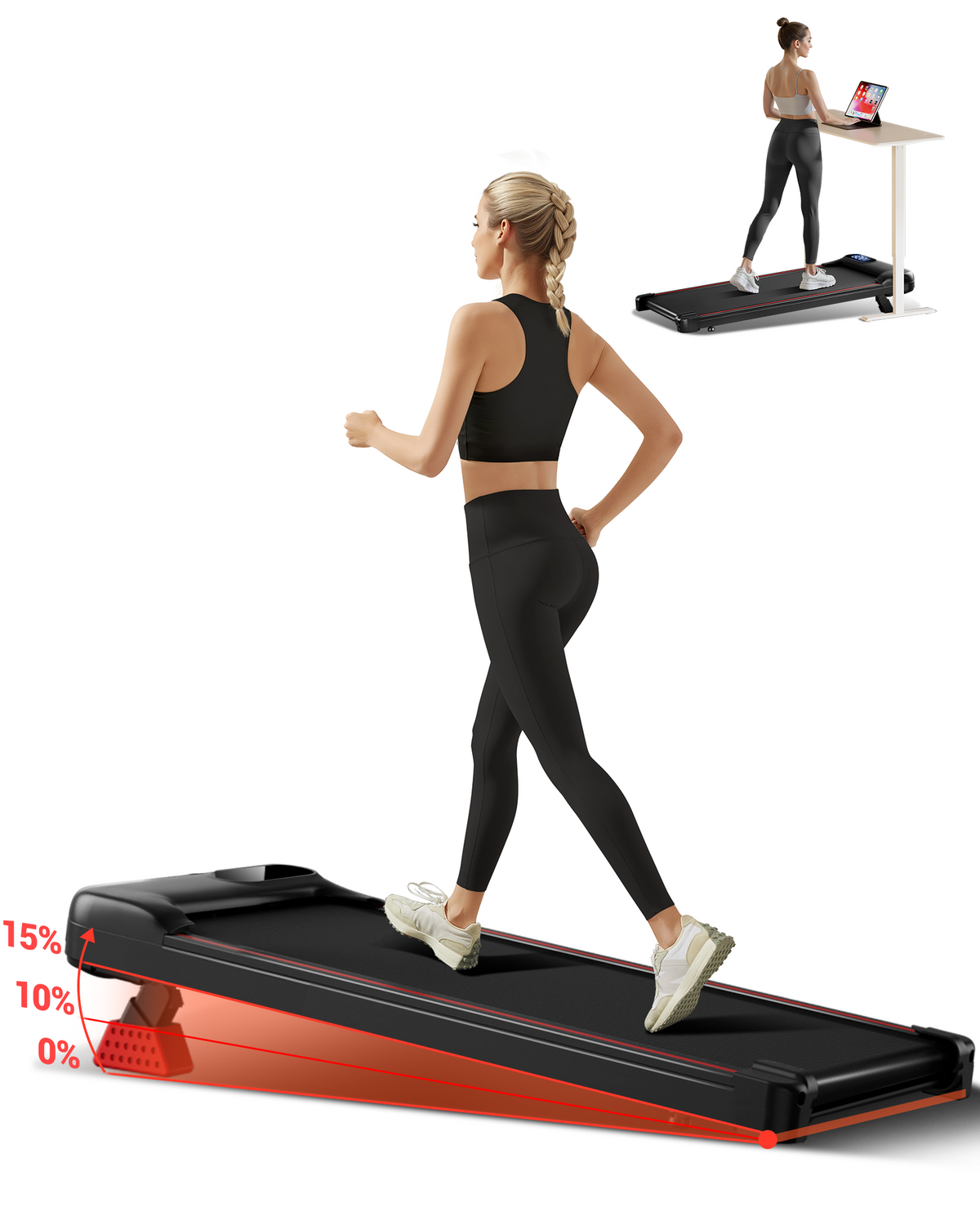 <tc>Umay U18 Tapis de marche avec inclinaison 9%/15% 1-10 km/h</tc>