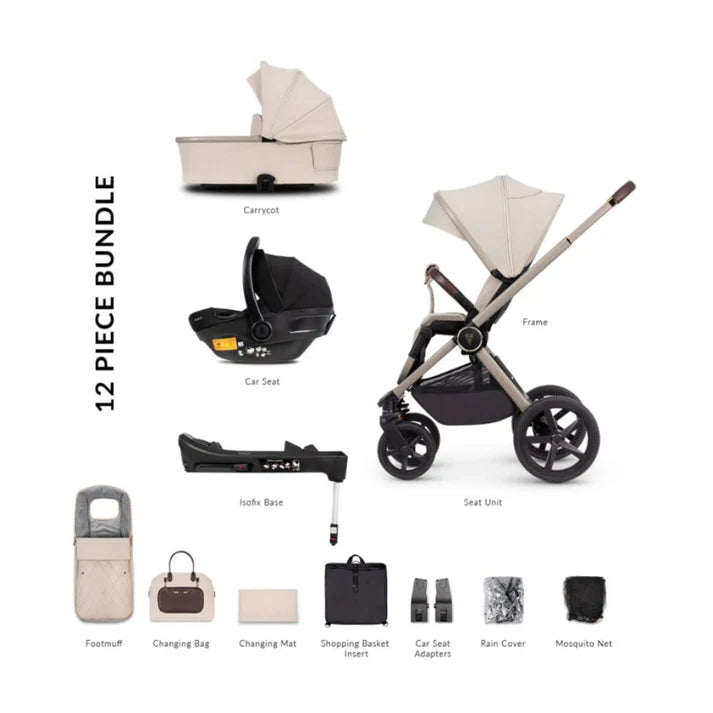 Ensemble de voyage Venicci Upline 12 pièces avec base Isofix