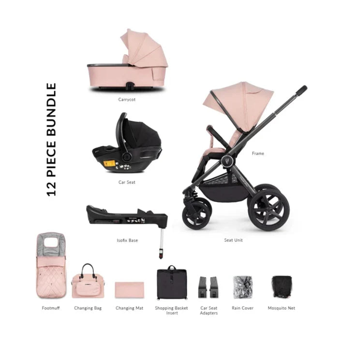 Ensemble de voyage Venicci Upline 12 pièces avec base Isofix