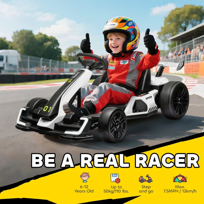 Electric Go Kart with Adjustable Seat