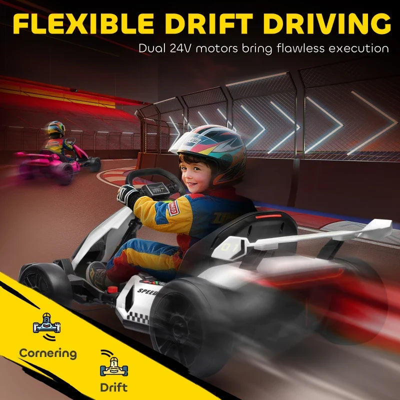Electric Go Kart with Adjustable Seat