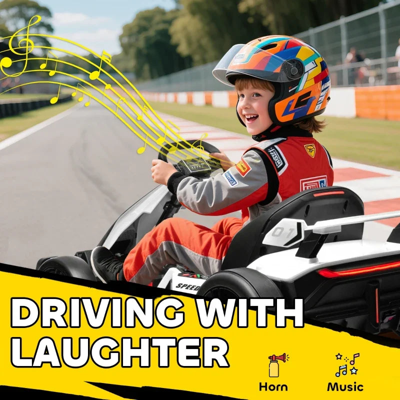 Electric Go Kart with Adjustable Seat