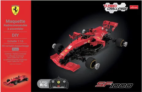 TURBO CHALLENGE - 1:16 KIT VOITURE RADIOCOMMANDEE FERRARI SF1000 - MAQUETTE A MONTER