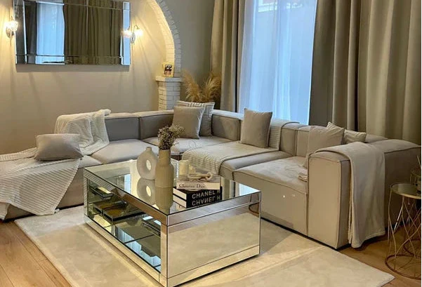 Canapé Élégance Velours Beige