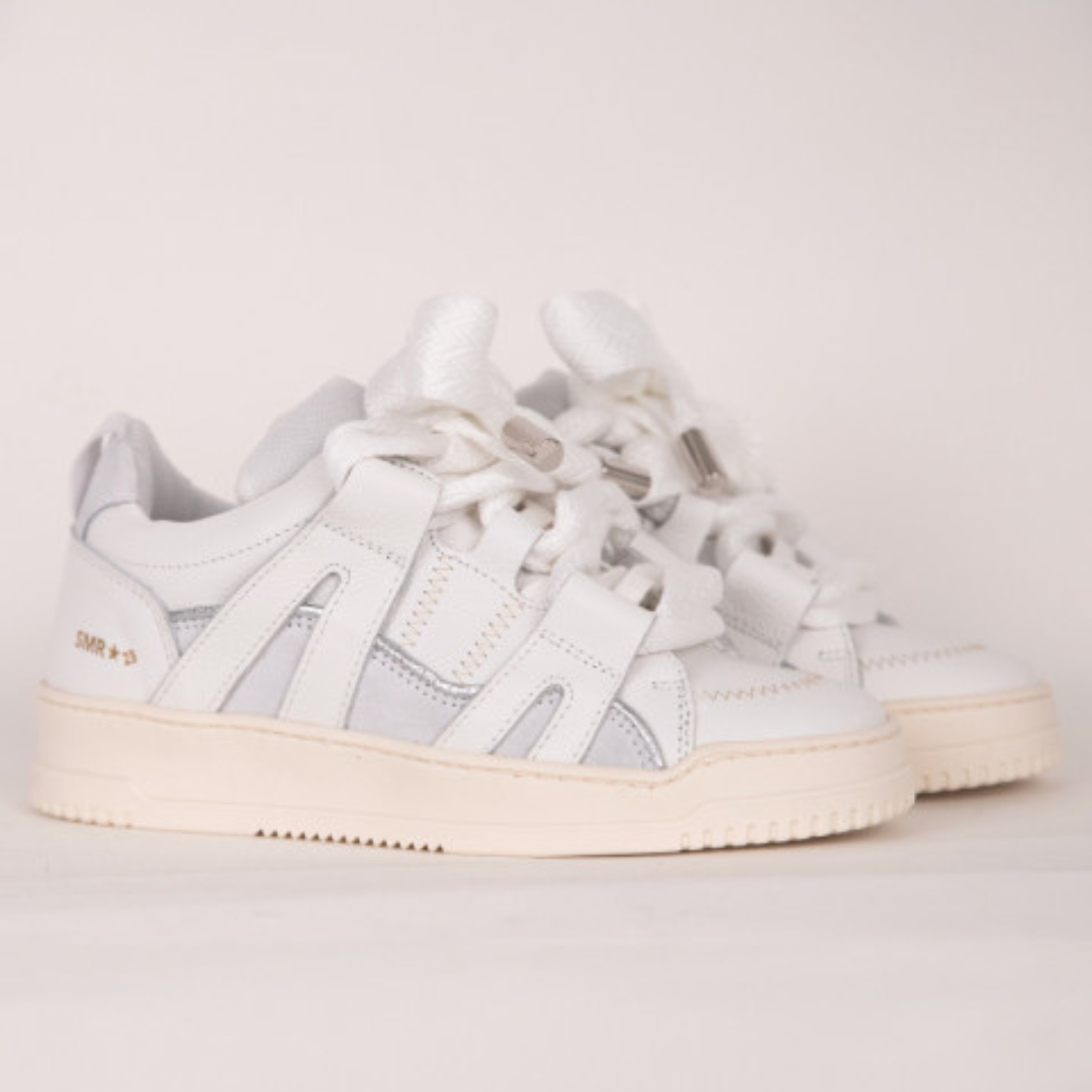 BASKETS SEMELLE COMPENSÉE INNA A241 - BLANC