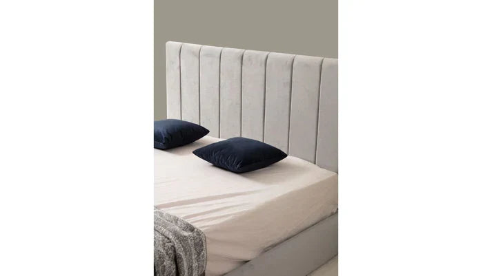 Cadre de Lit Gris Polo