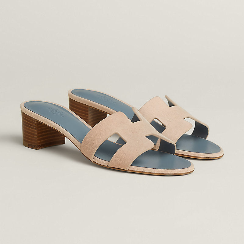 Sandales Oasis - Beige Nude Bleu Galet