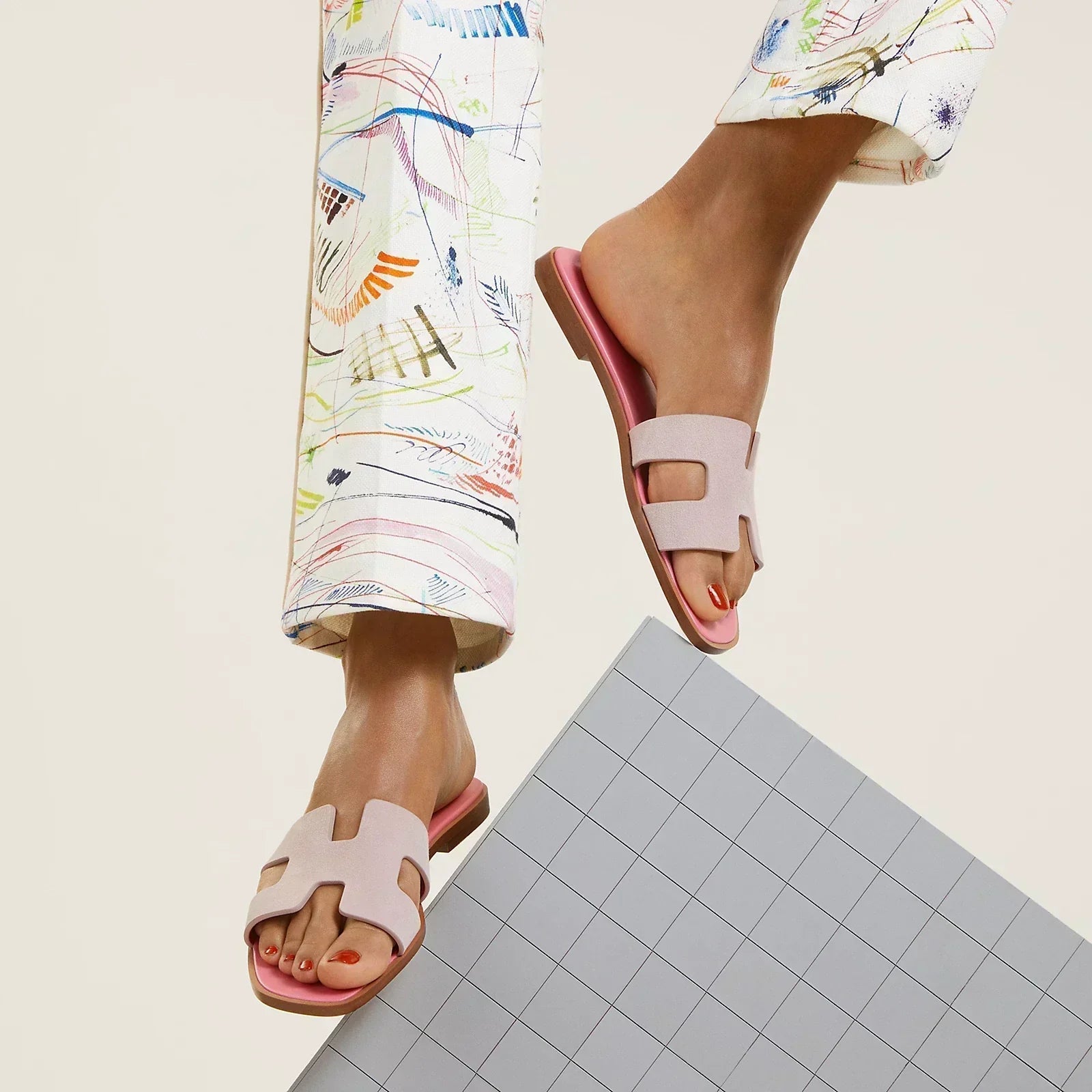 Oran Sandalen - Rosa Porzellan